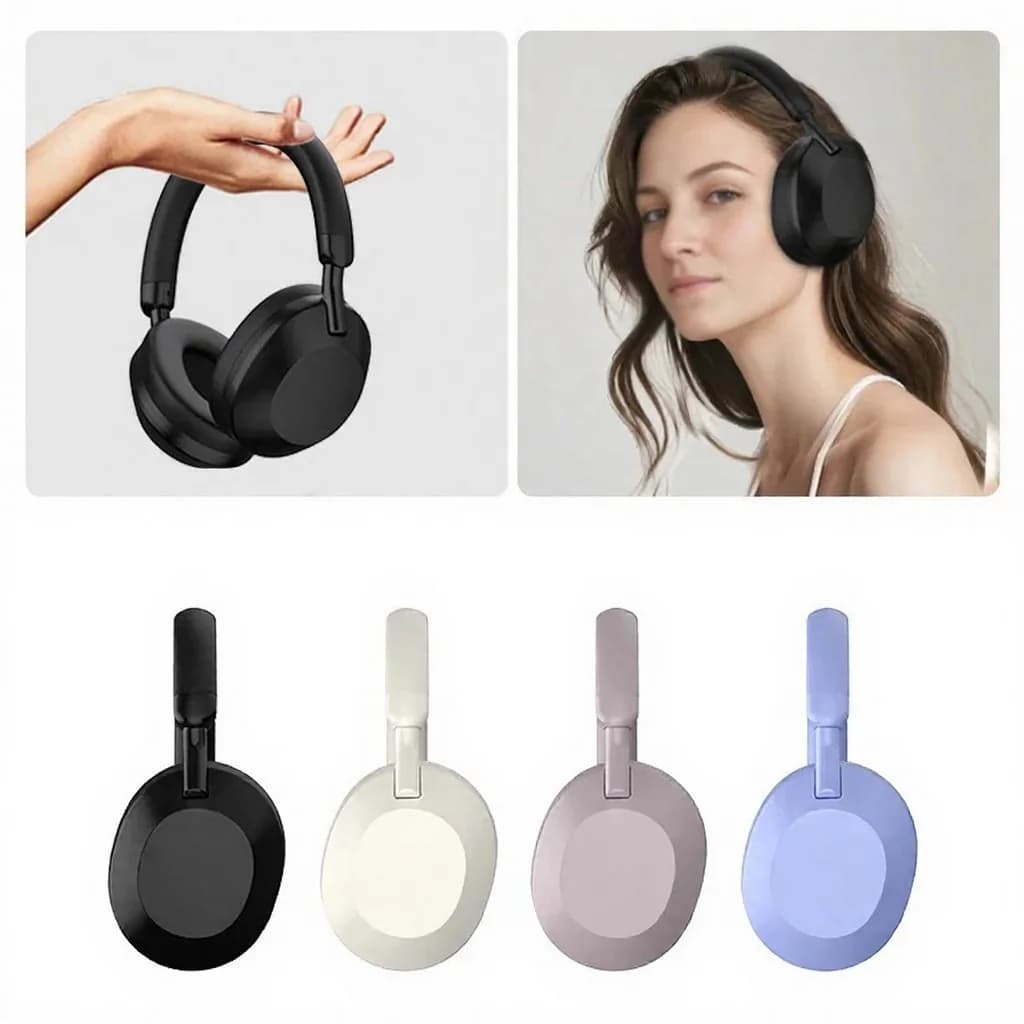Căști wireless over-ear cu anulare activă a zgomotului Bluetooth 5.4