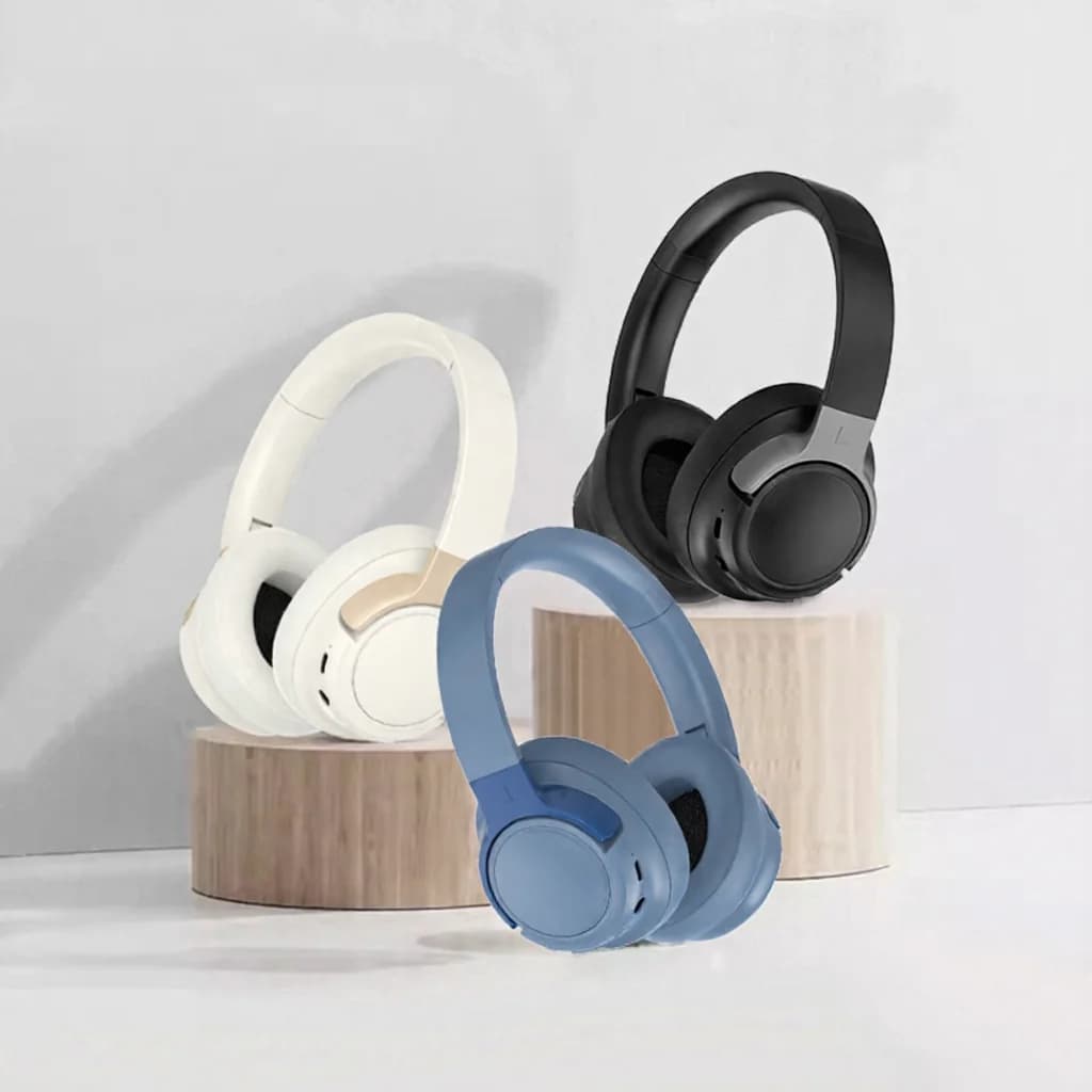 Căști Bluetooth Wireless Over-Ear cu Anulare Activă a Zgomotului