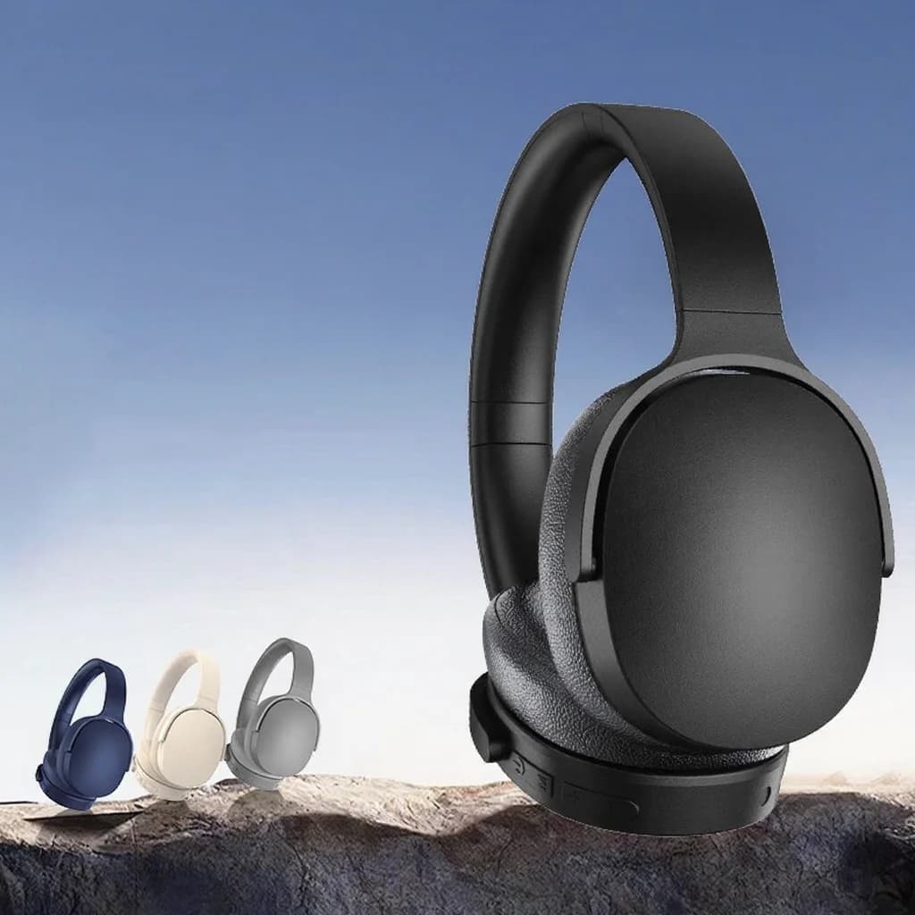 Căști wireless Bluetooth over-ear cu anulare activă a zgomotului și autonomie lungă