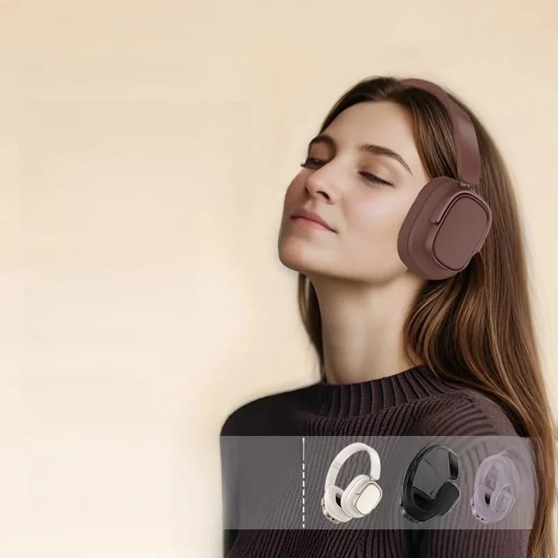 Căști Bluetooth over-ear retro cu anulare activă a zgomotului