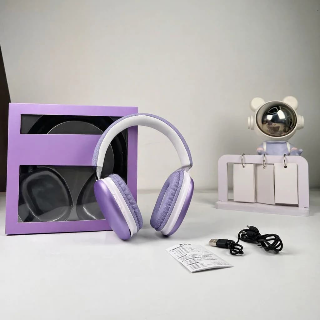 Căști wireless over-ear cu Bluetooth 5.4 și autonomie lungă