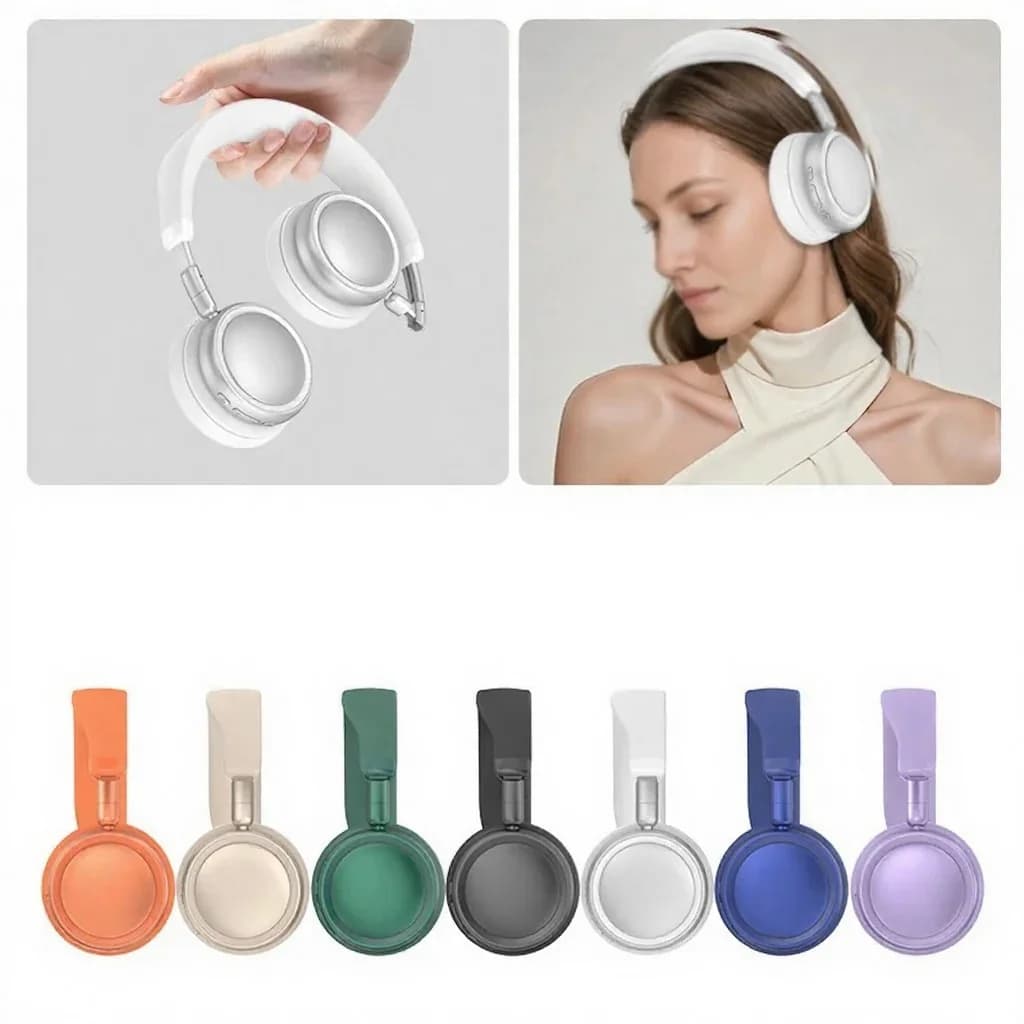Căști wireless over-ear cu Anulare Activă a Zgomotului și baterie de 35H