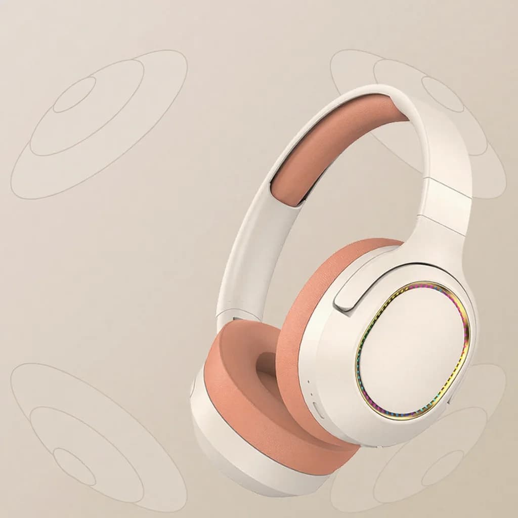Căști gaming RGB wireless Bluetooth over-ear stereo