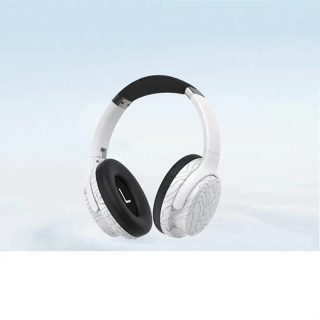Căști wireless Bluetooth over-ear cu microfon și multiple moduri EQ