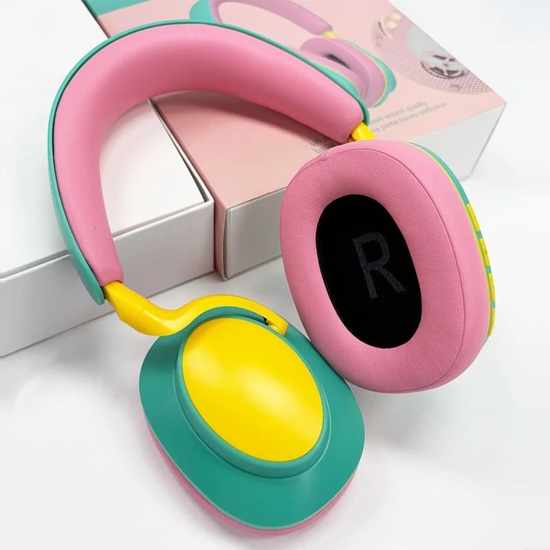 Căști wireless over-ear Bluetooth cu microfon, radio FM, Type-C
