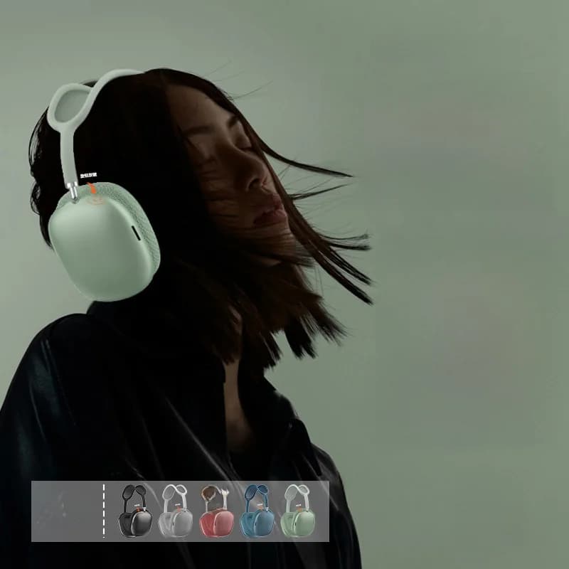 Căști over-ear Bluetooth 5.4 cu buton rotativ și radio FM