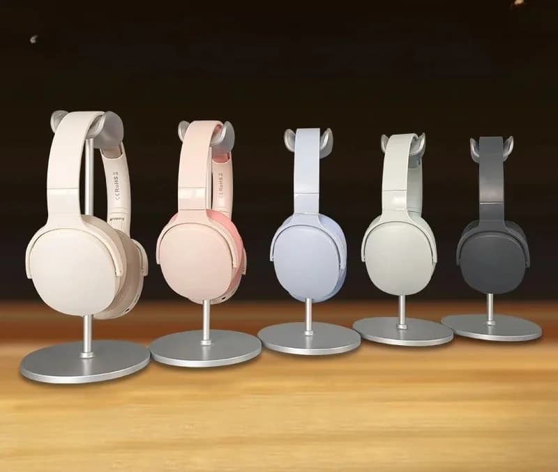 Căști wireless Bluetooth over-ear cu radio FM și slot pentru card TF