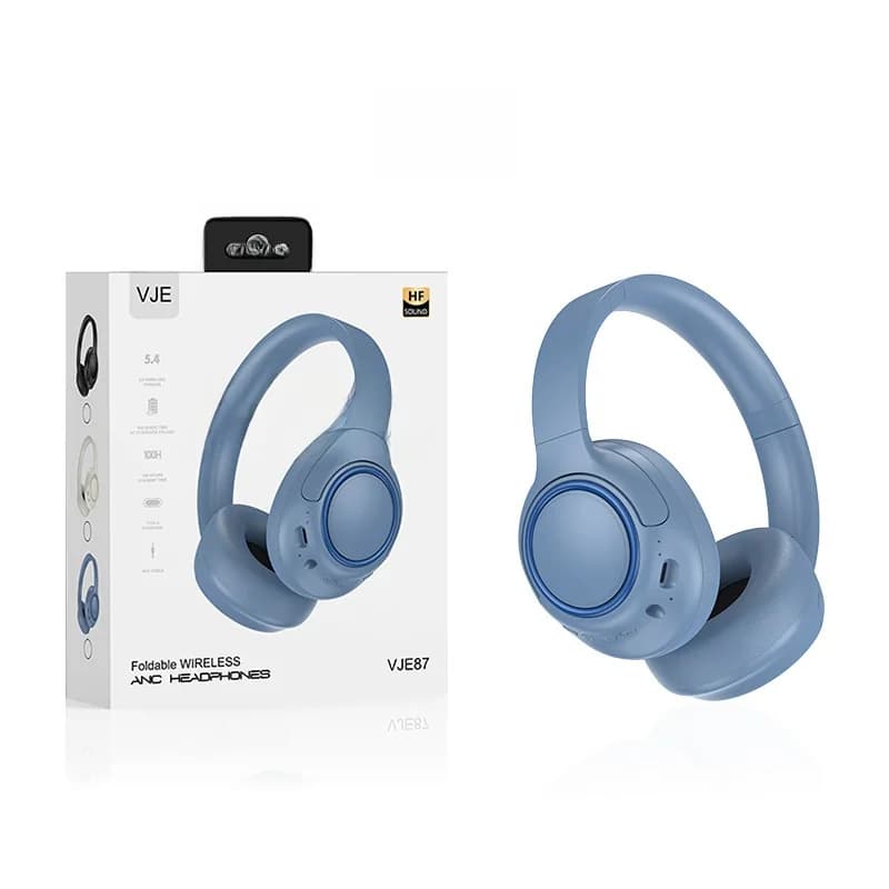 Căști wireless peste urechi cu anulare a zgomotului și autonomie lungă
