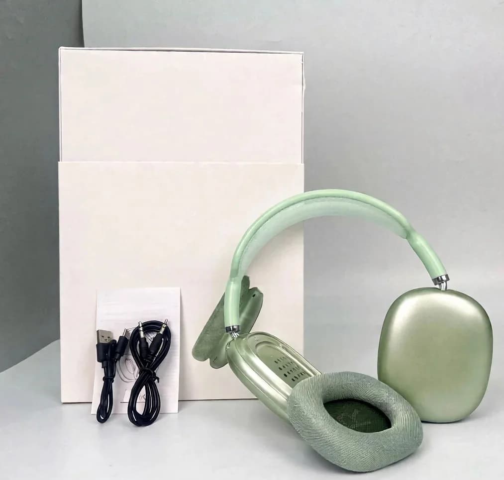 Căști wireless over-ear cu cupe magnetice și bandă din plasă