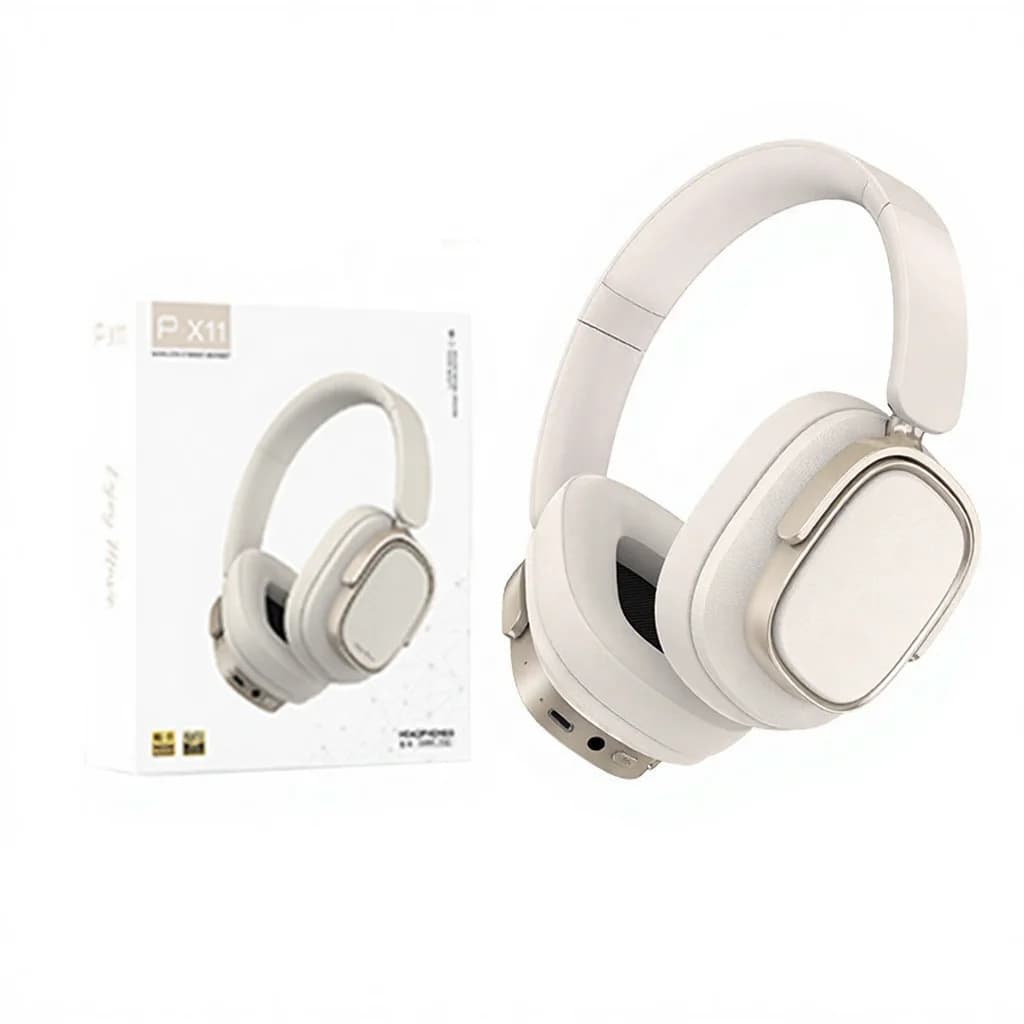 Căști wireless over-ear cu anulare activă a zgomotului și baterie de 35H