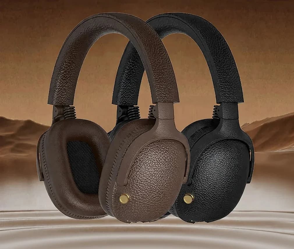 Căști wireless over-ear retro cu încărcare Type-C și slot card TF