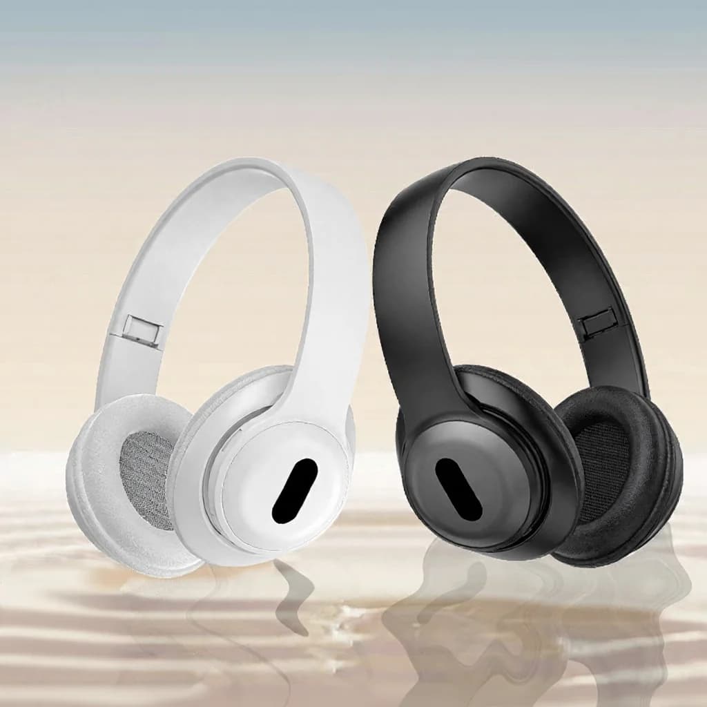 Căști wireless over-ear Bluetooth cu radio FM și slot card TF