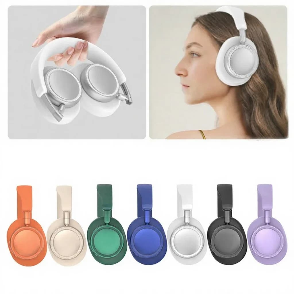 Căști Wireless Over-Ear cu ANC, Design Pliabil, Baterie 30H