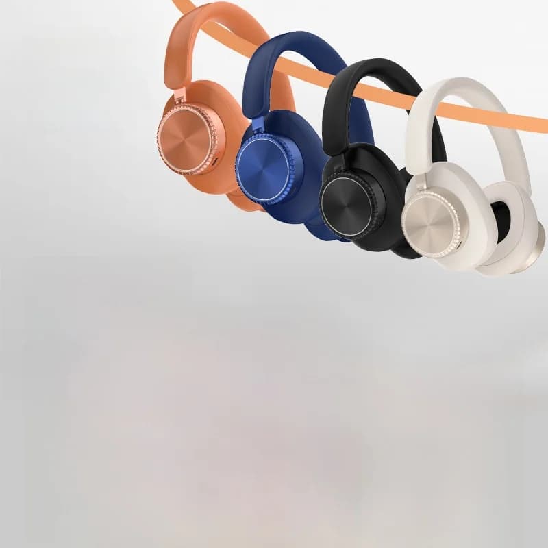 Căști wireless over-ear cu anulare activă a zgomotului și autonomie de 35h