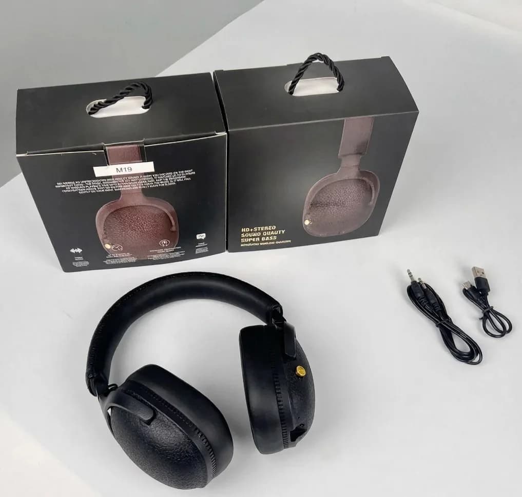 Căști Bluetooth retro over-ear wireless stereo cu microfon