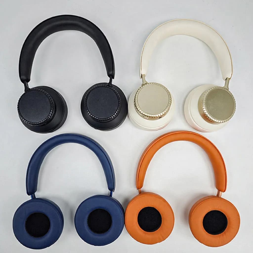 Căști Bluetooth wireless over-ear cu anulare activă a zgomotului și husă