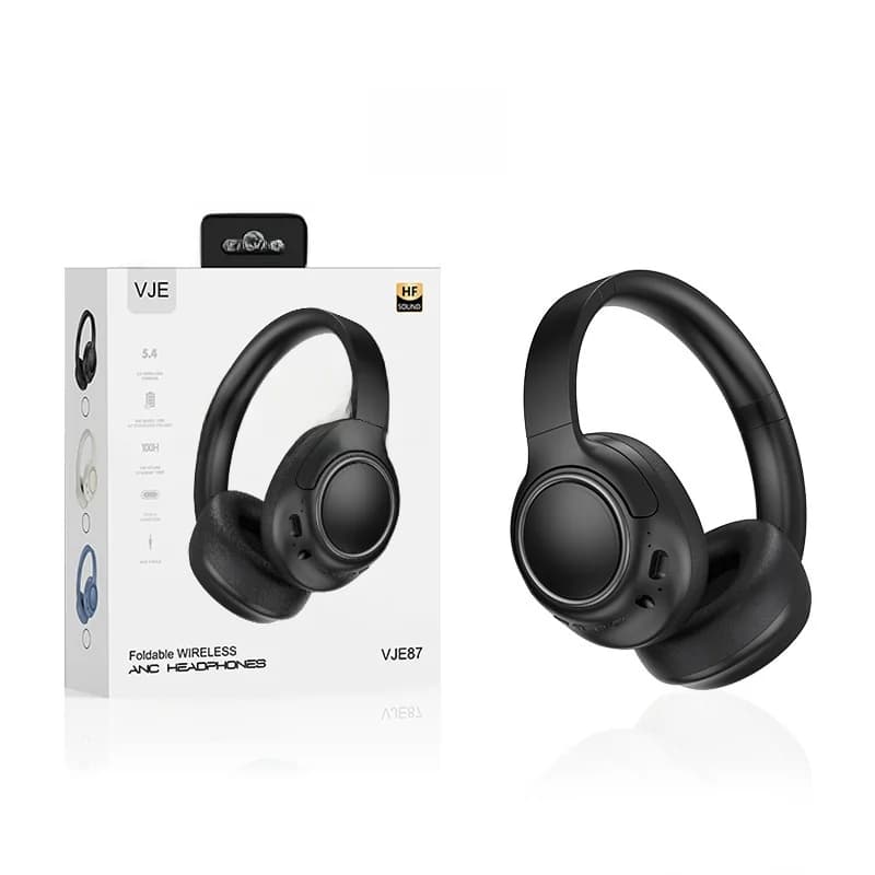 Căști wireless peste urechi cu anulare a zgomotului și autonomie lungă