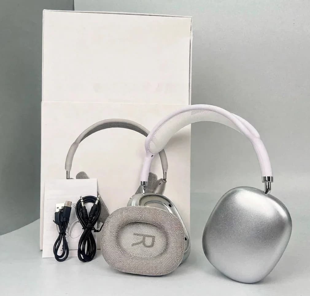 Căști wireless over-ear cu cupe magnetice și bandă din plasă