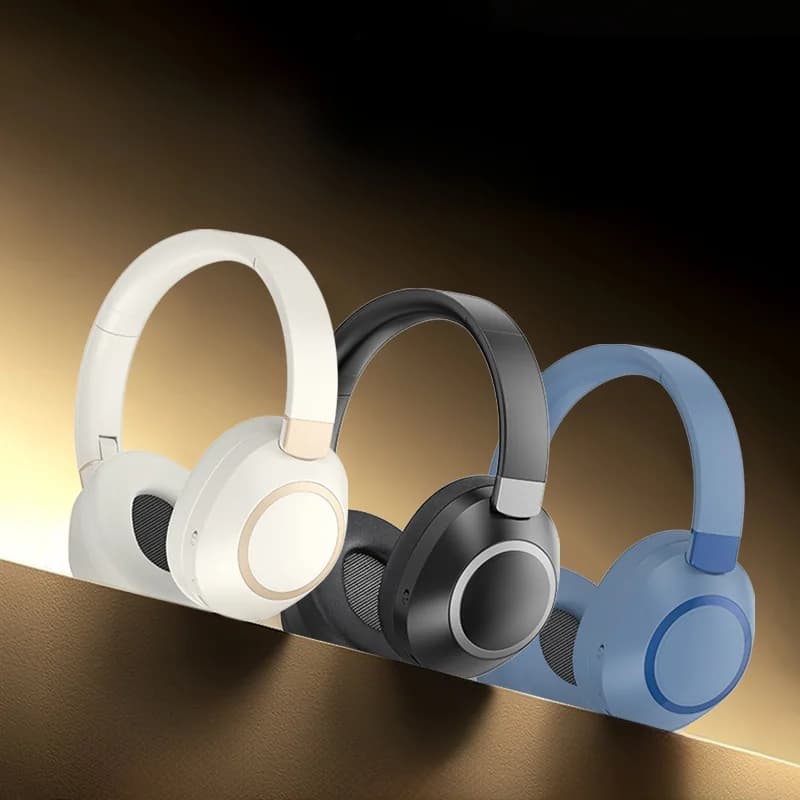 Căști wireless Bluetooth over-ear cu anulare activă a zgomotului, stereo