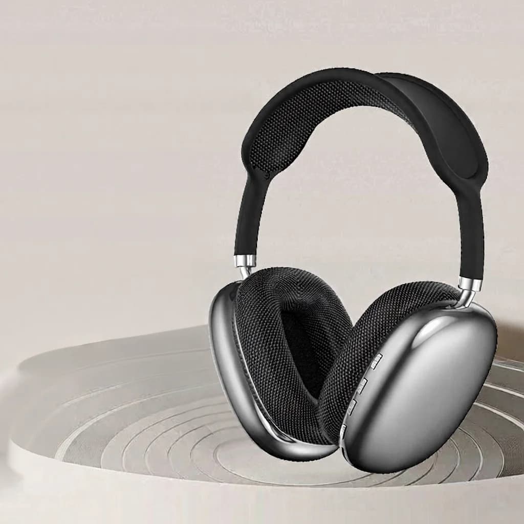 Căști wireless over-ear cu radio FM și slot pentru card TF