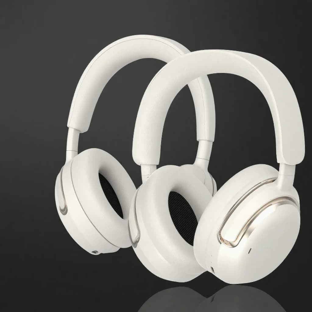 Căști wireless over-ear cu anulare activă a zgomotului și autonomie lungă