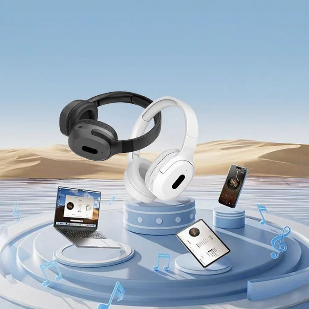 Căști wireless Bluetooth over-ear Type-C muzică stereo