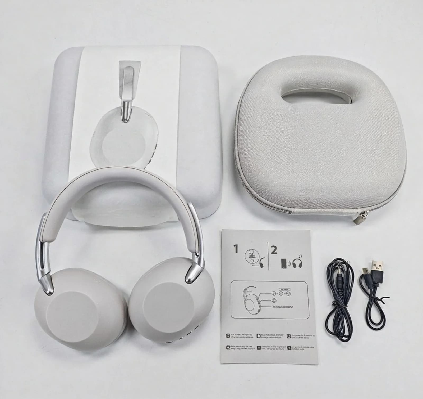 Căști wireless Bluetooth over-ear cu anulare activă a zgomotului