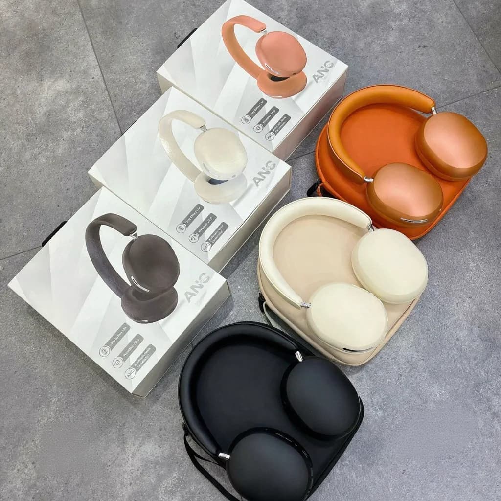 Căști wireless over-ear cu ANC și încărcare Type-C