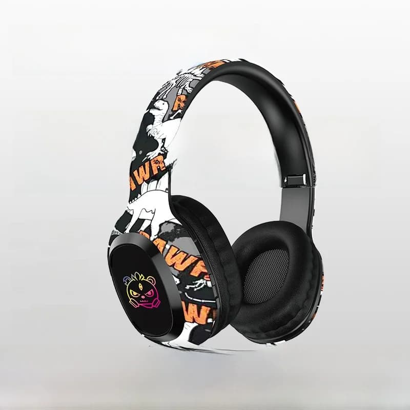 Căști wireless over-ear cu slot card TF și Bluetooth