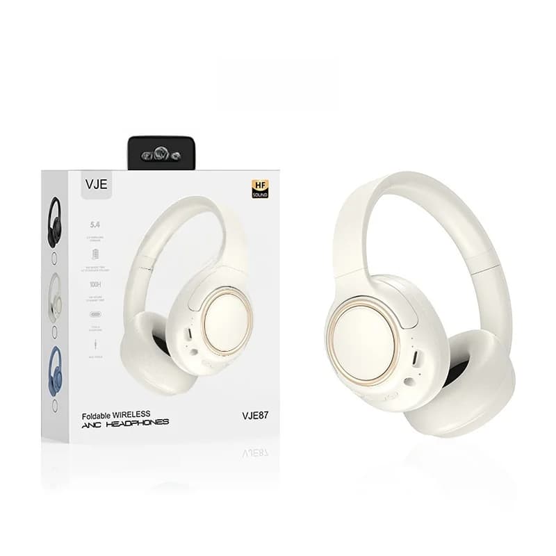 Căști wireless peste urechi cu anulare a zgomotului și autonomie lungă