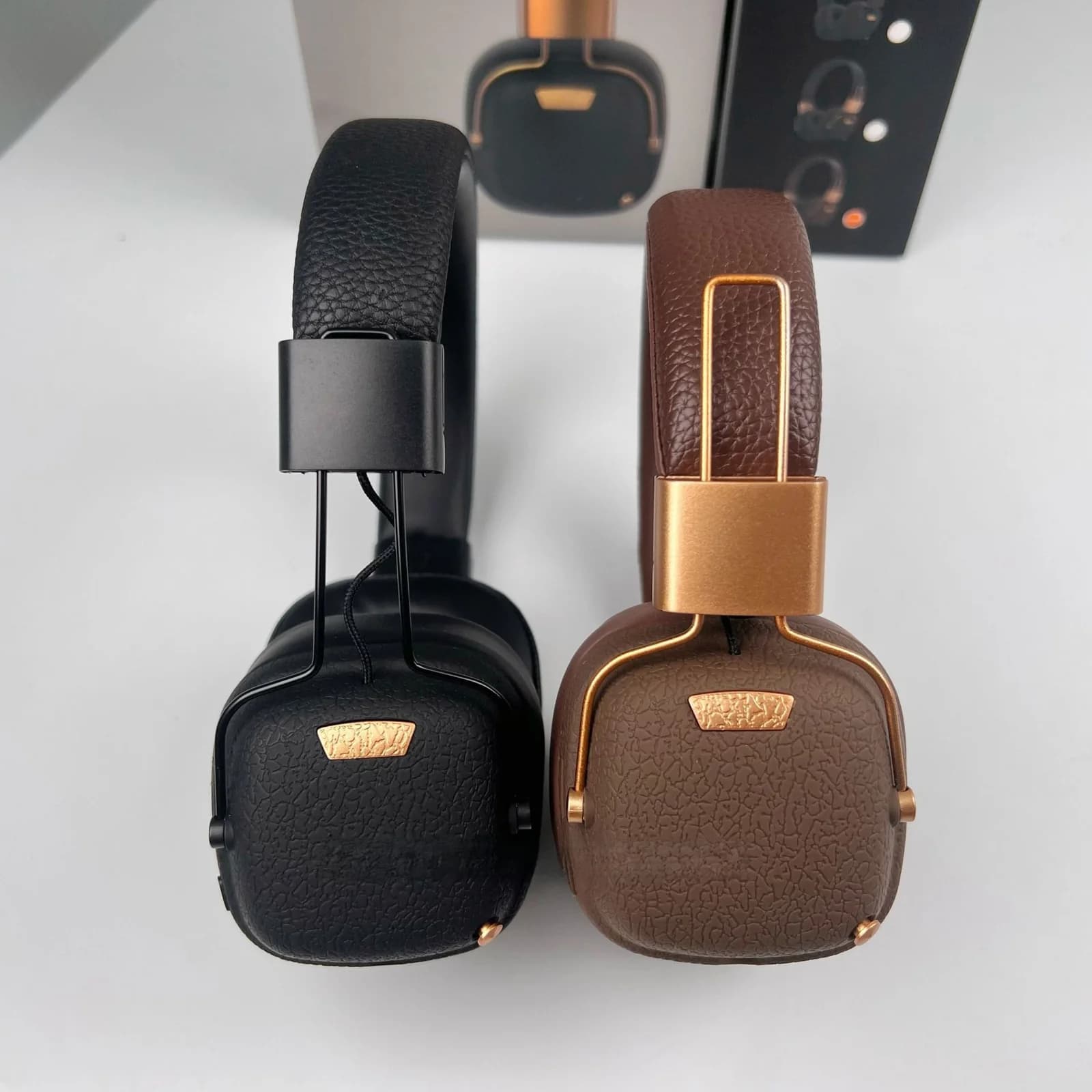 Căști wireless Bluetooth retro, peste urechi, cu moduri EQ