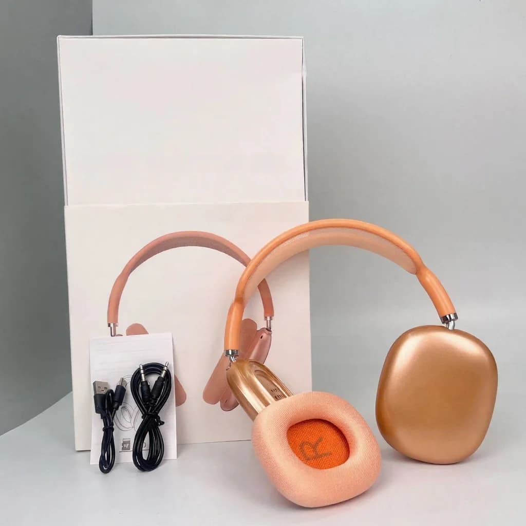 Căști wireless over-ear cu cupe magnetice și bandă din plasă