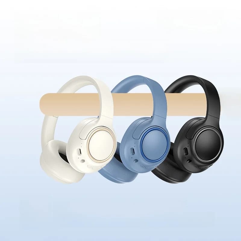 Căști wireless peste urechi cu anulare a zgomotului și autonomie lungă