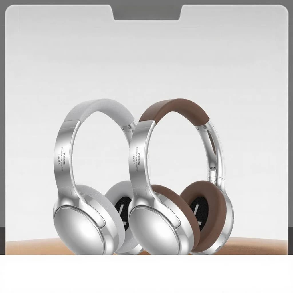 Căști Bluetooth retro over-ear cu radio FM și mod wired