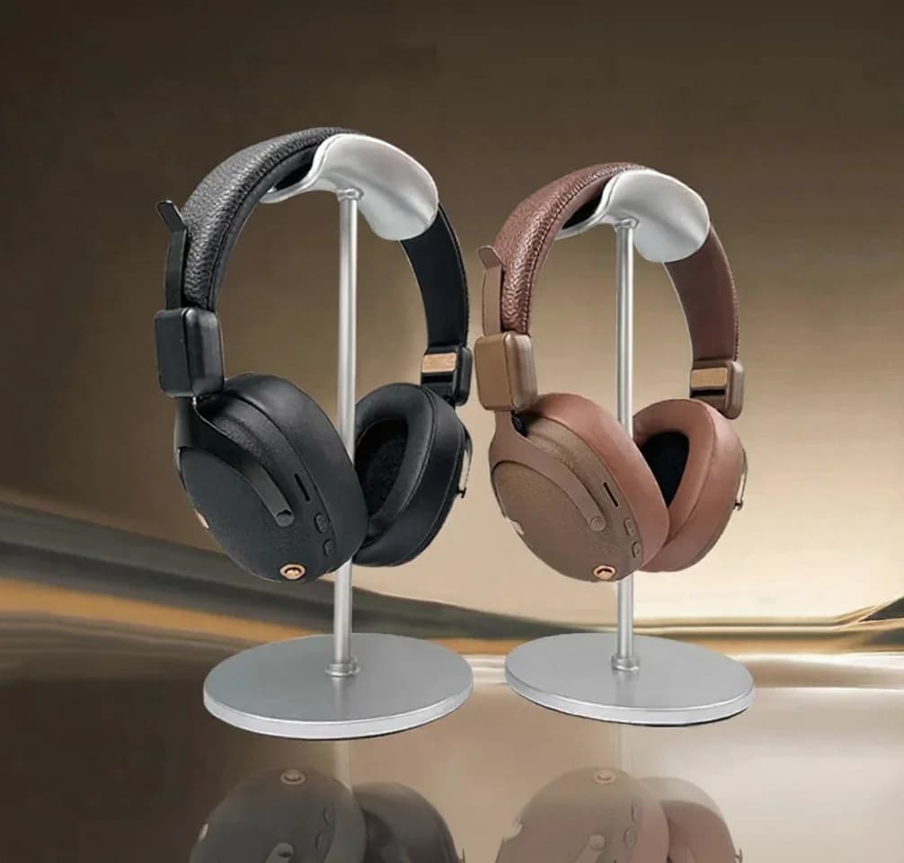 Căști wireless retro over-ear cu Bluetooth 5.4 și autonomie lungă
