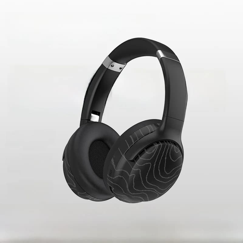 Căști Bluetooth wireless over-ear cu radio FM și reducere a zgomotului