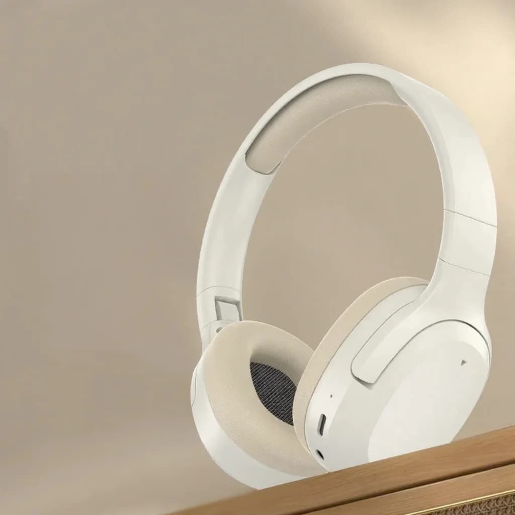 Căști Bluetooth over-ear cu bas, suport AUX și card TF
