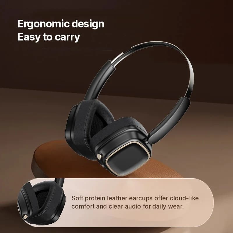 Căști wireless retro over-ear Bluetooth 5.4 Stereo Bass