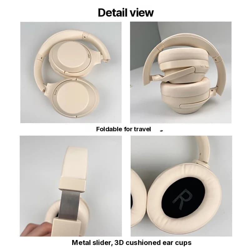 Căști wireless Bluetooth over-ear cu anulare activă a zgomotului