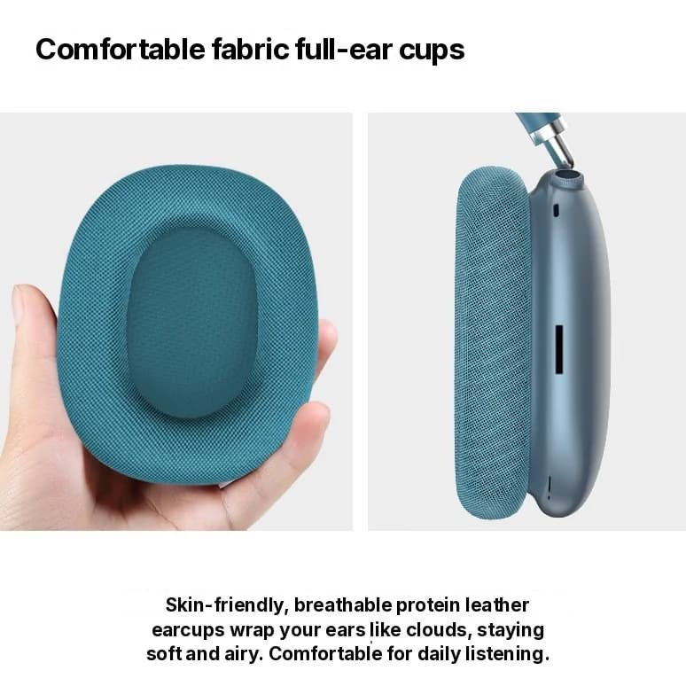 Căști over-ear Bluetooth 5.4 cu buton rotativ și radio FM
