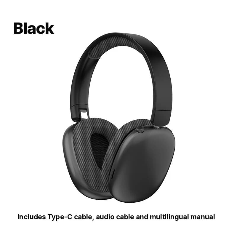 Căști Wireless Bluetooth Over-Ear cu Radio FM și Slot Card TF