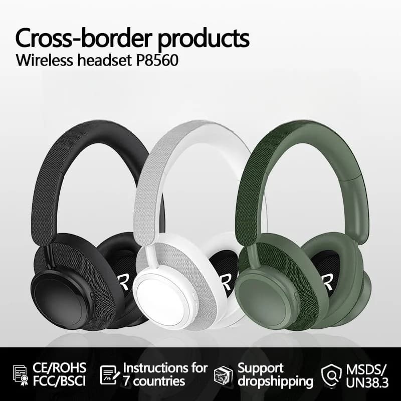 Căști wireless over-ear cu bas profund și autonomie lungă