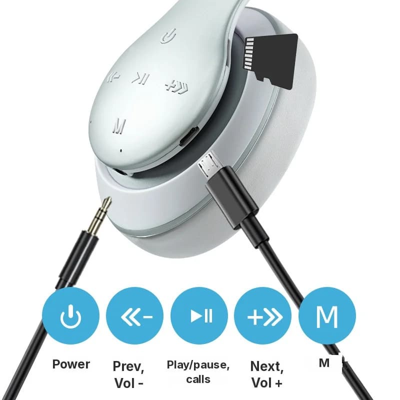 Căști wireless over-ear Bluetooth cu autonomie lungă