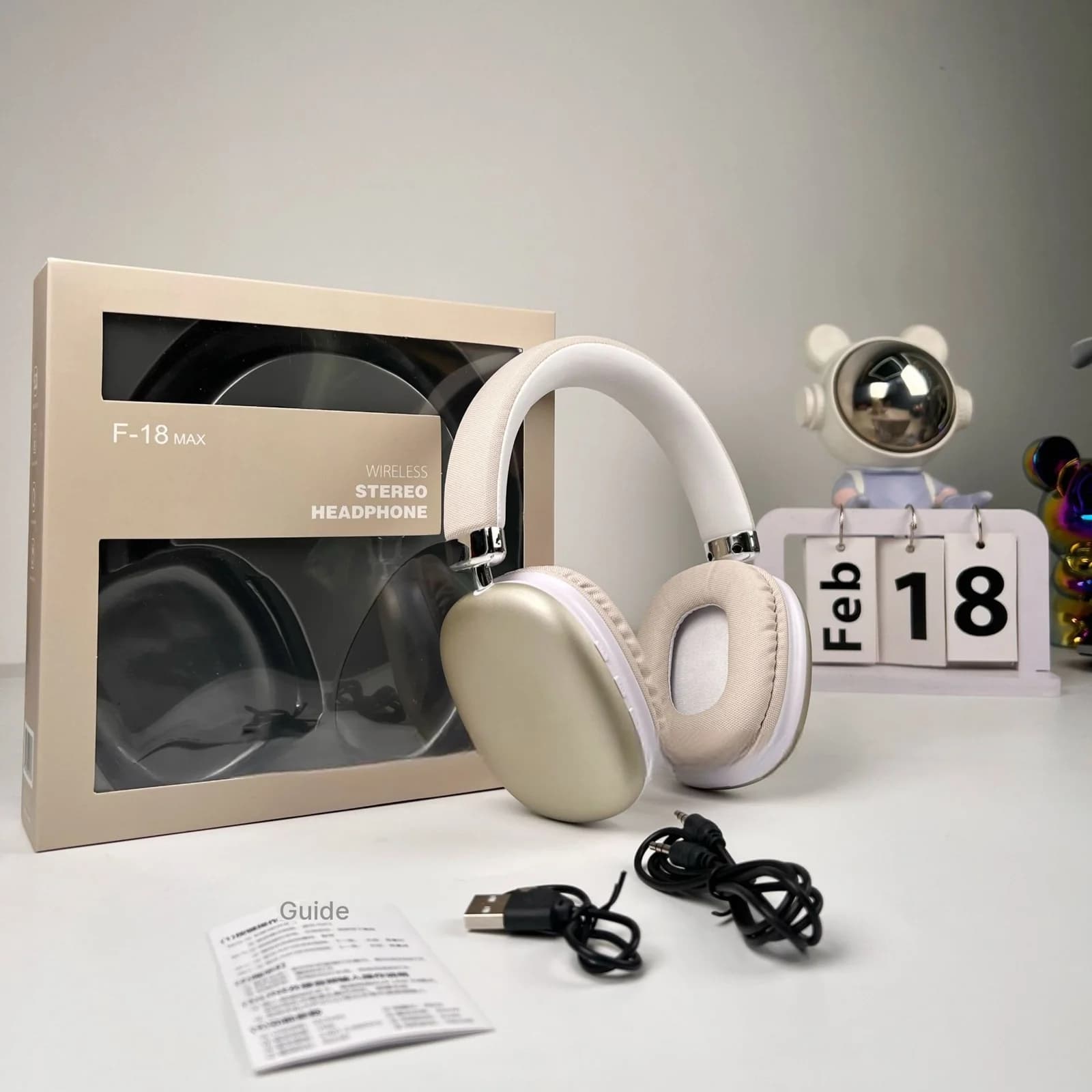 Căști wireless over-ear cu Bluetooth 5.4 și autonomie lungă