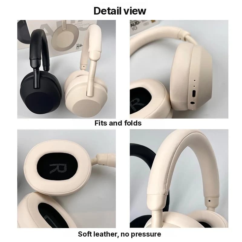 Căști wireless Bluetooth over-ear stereo cu anulare activă a zgomotului