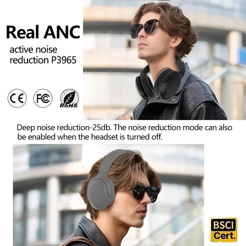 Căști Bluetooth wireless over-ear 5.4 cu ANC