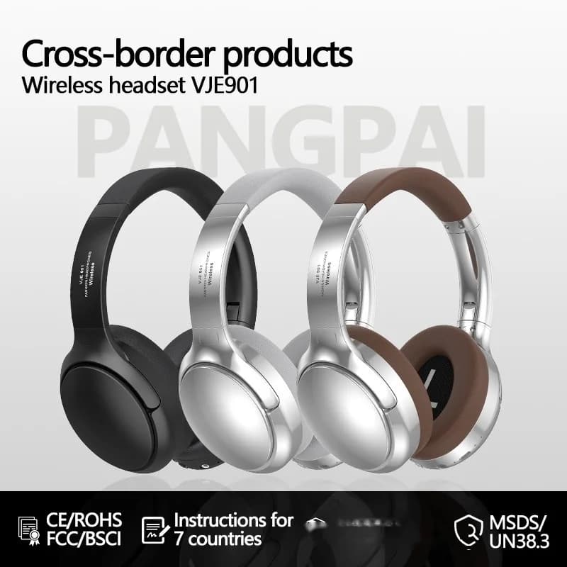 Căști wireless Bluetooth retro over-ear stereo cu microfon