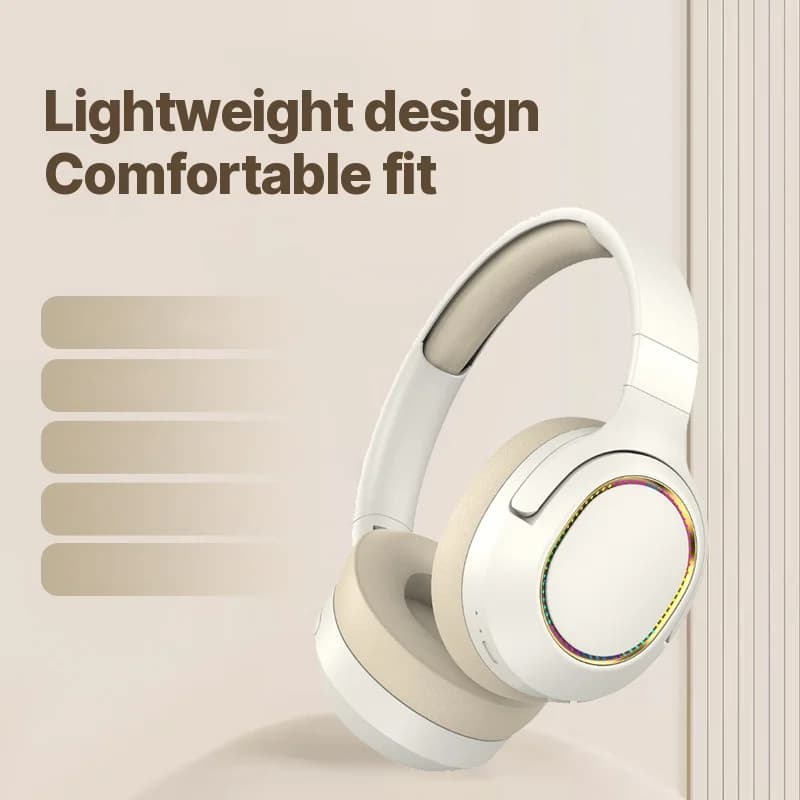 Căști gaming RGB wireless Bluetooth over-ear stereo