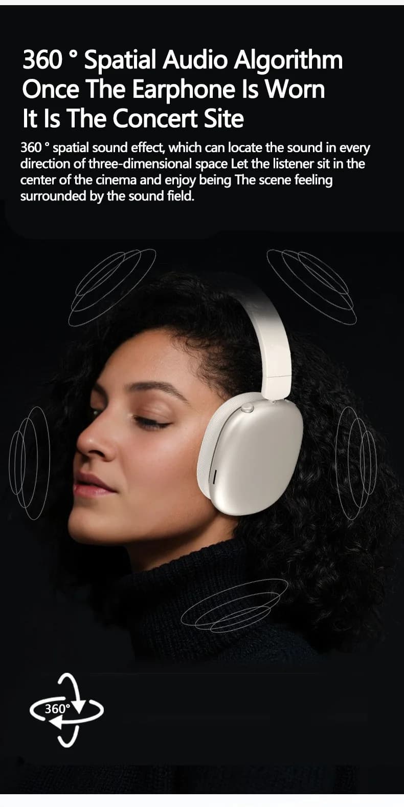 Căști wireless Bluetooth cu anulare activă a zgomotului și microfon